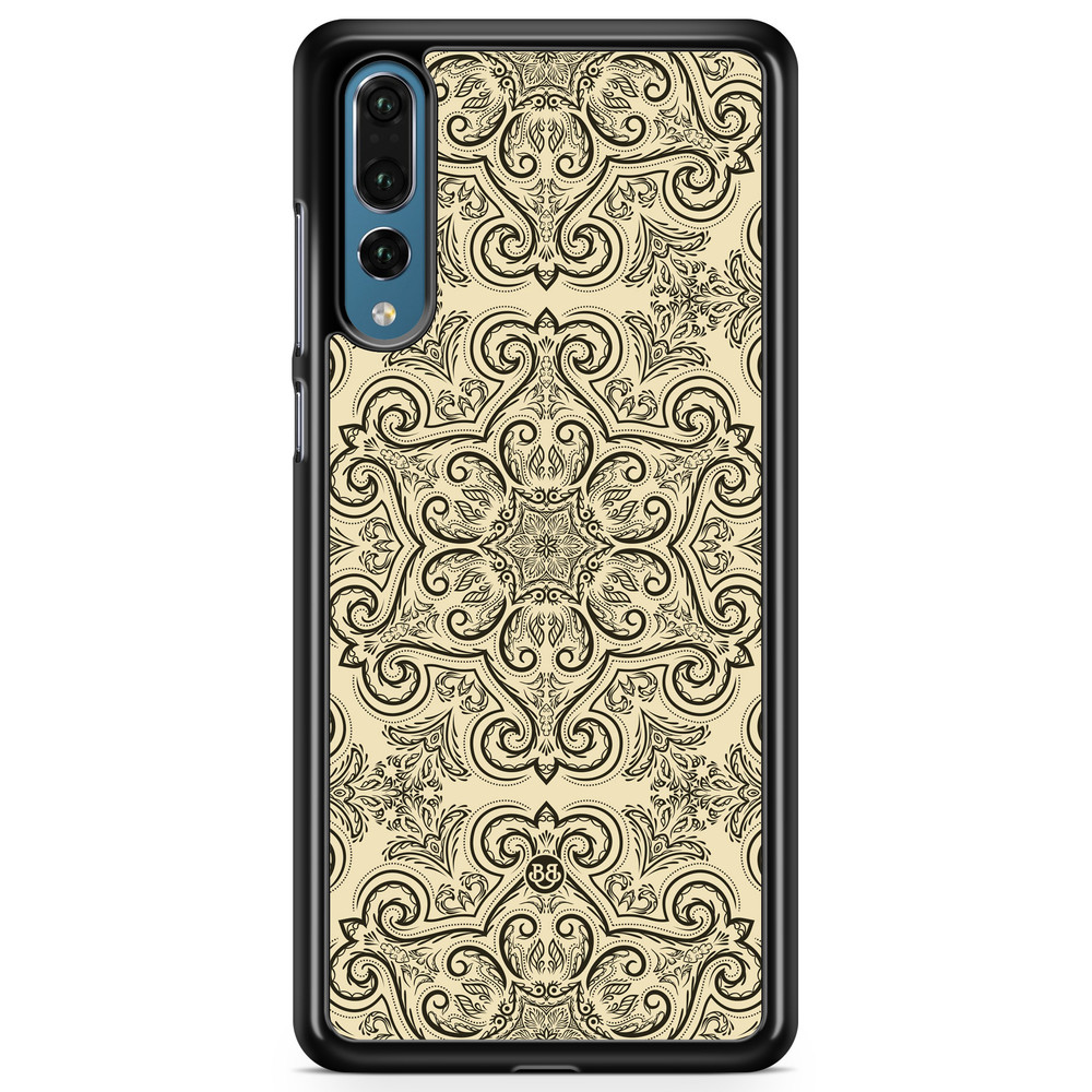 Huawei P20 Pro Case - Beige Retro Pattern