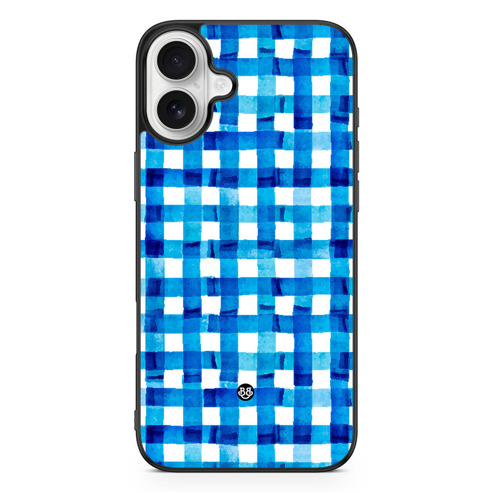 iPhone 16 Plus Case - Blue Stripes