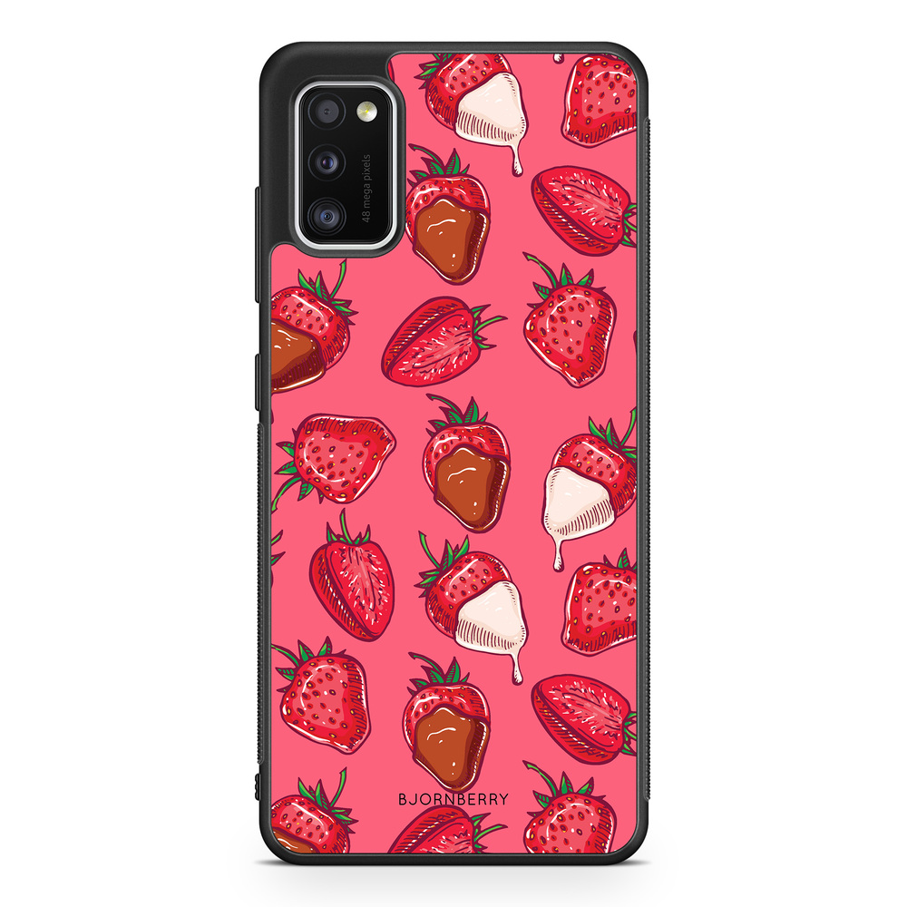 Samsung Galaxy A41 Case - Strawberry Chocolate