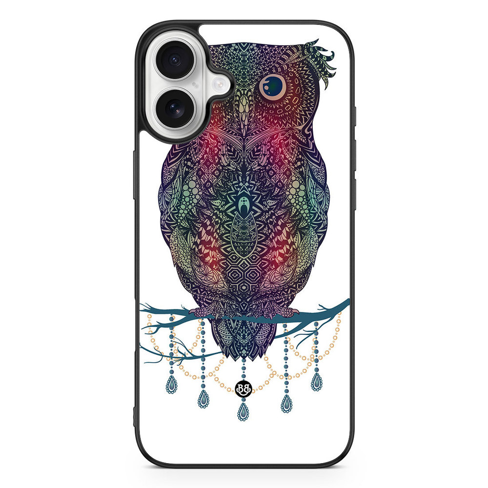 iPhone 16 Plus Case - Mandala Owl