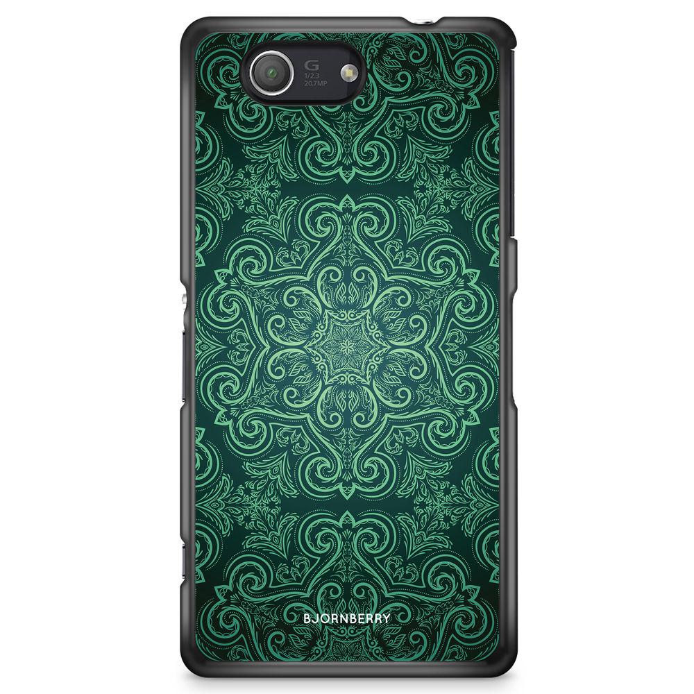 Sony Xperia Z3 Compact Case - Green Retro Pattern