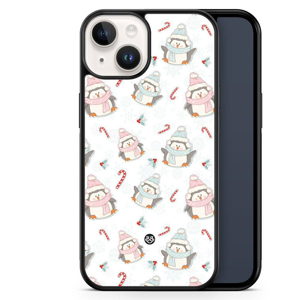 iPhone 14 Case - Christmas Penguins