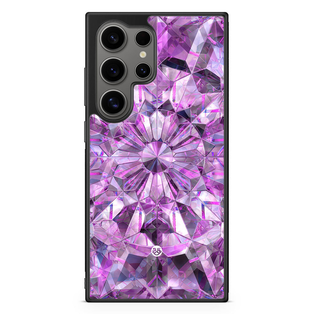 Samsung Galaxy S24 Ultra Skal - Lila Kristaller