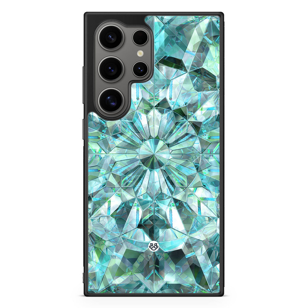 Samsung Galaxy S24 Ultra Case - Green Crystals
