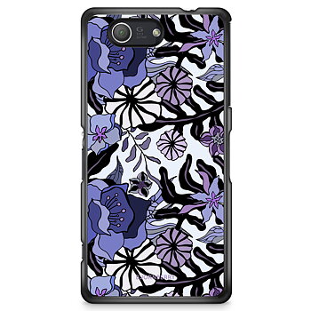 Sony Xperia Z3 Compact Skal - Lila Blommor