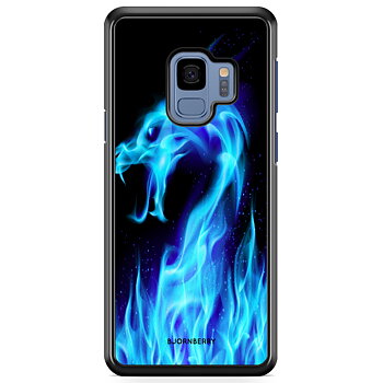 Samsung Galaxy S9 Case - Blue Flames Dragon