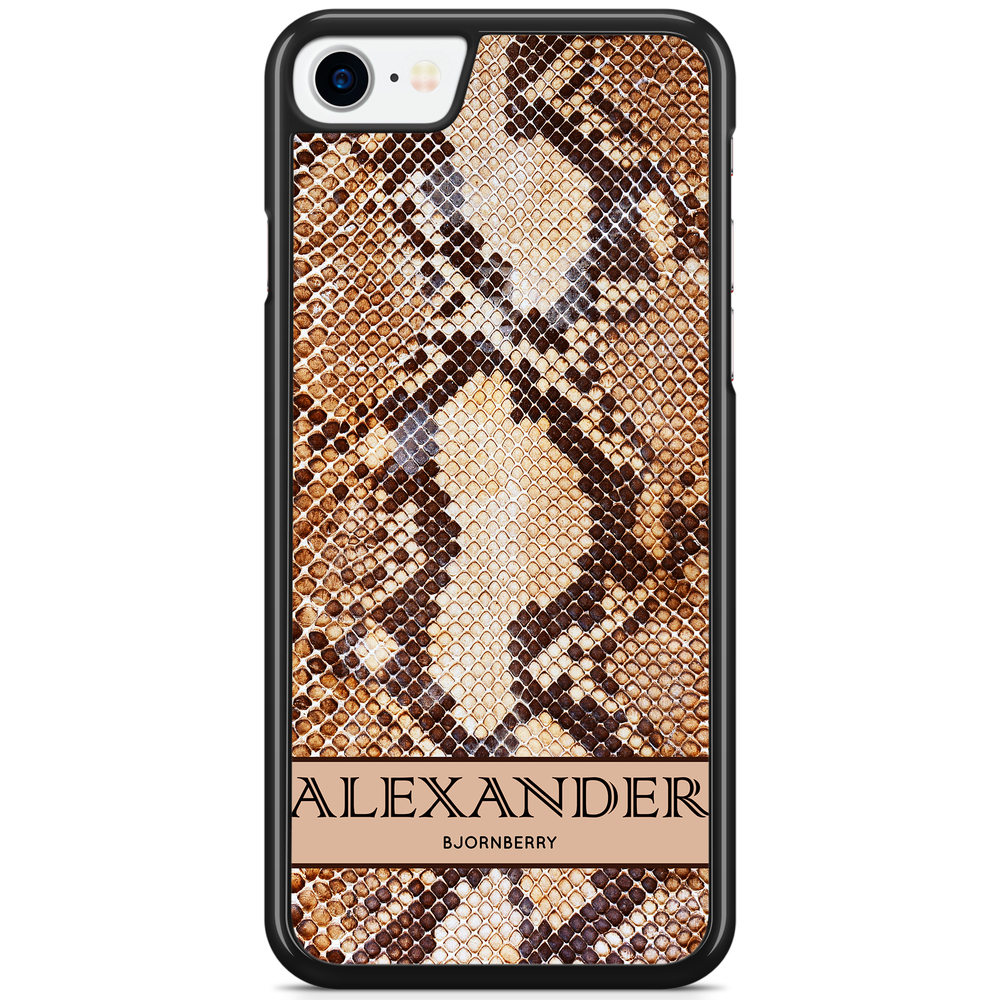 iPhone 7 Custom Skal - Brun Orm Namn