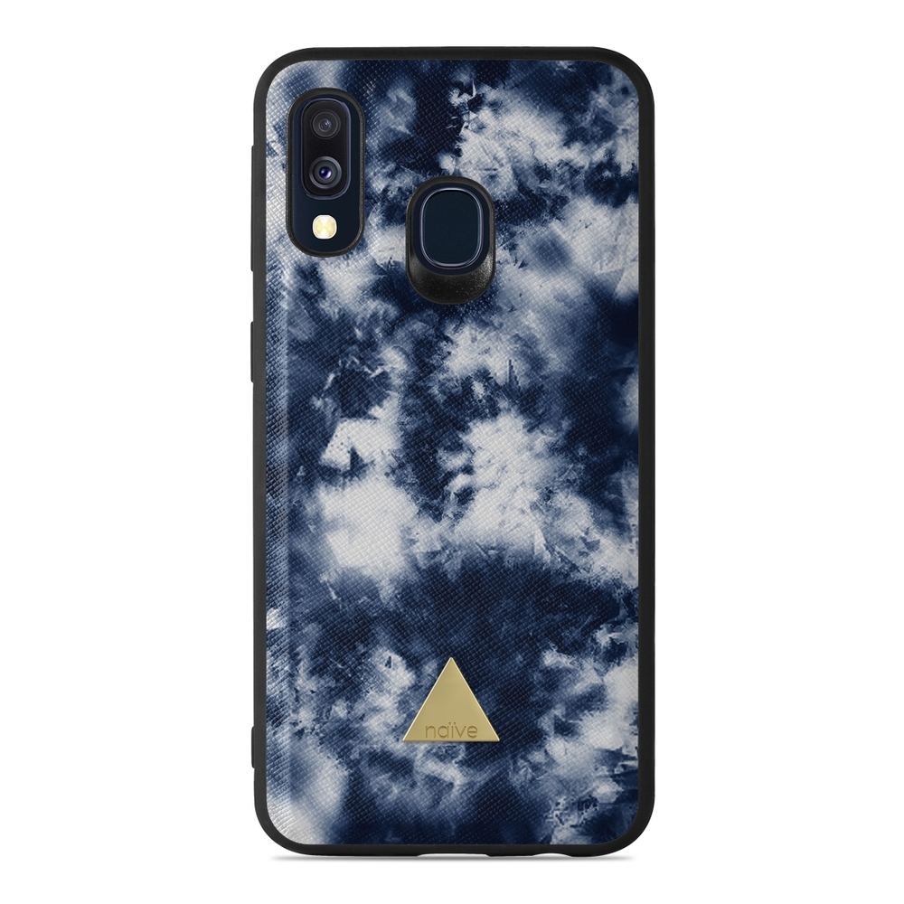Naive Samsung Galaxy A40 (2019) Case - Tie Dye Blue