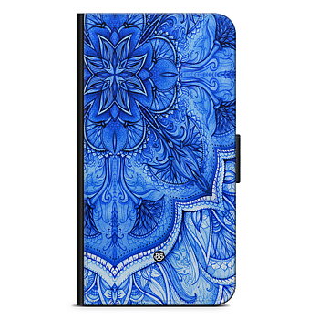 Google Pixel 6a Wallet Case - Blue Vintage