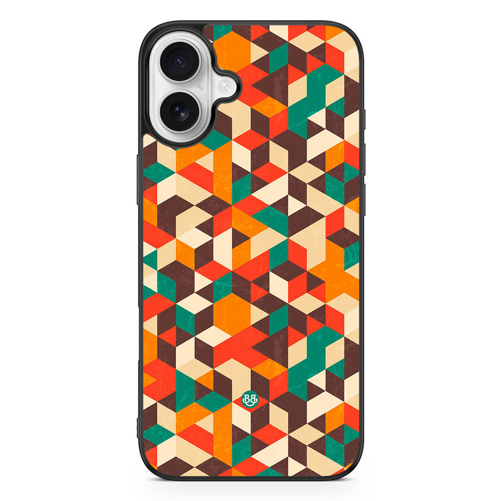 iPhone 16 Plus Case - Retro Geometric