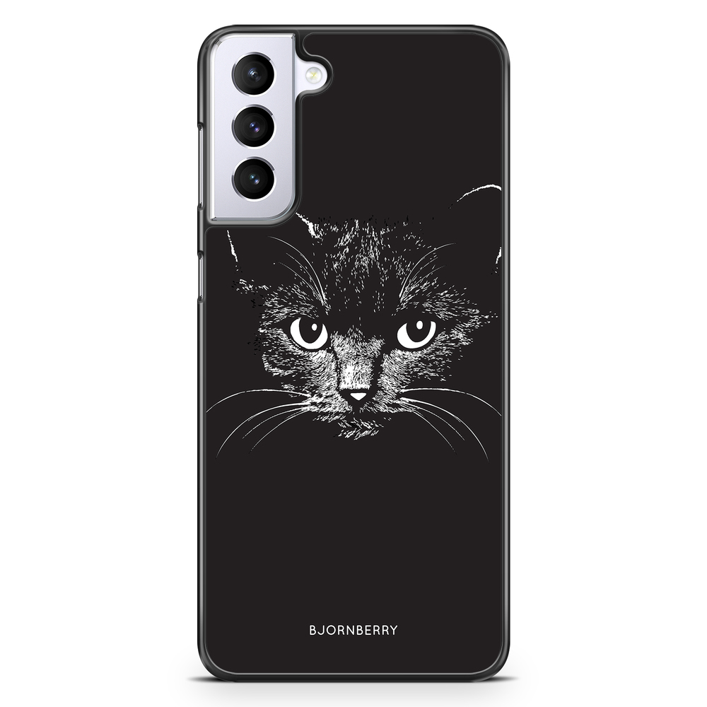 Samsung Galaxy S21 Plus Case - Black/White Cat