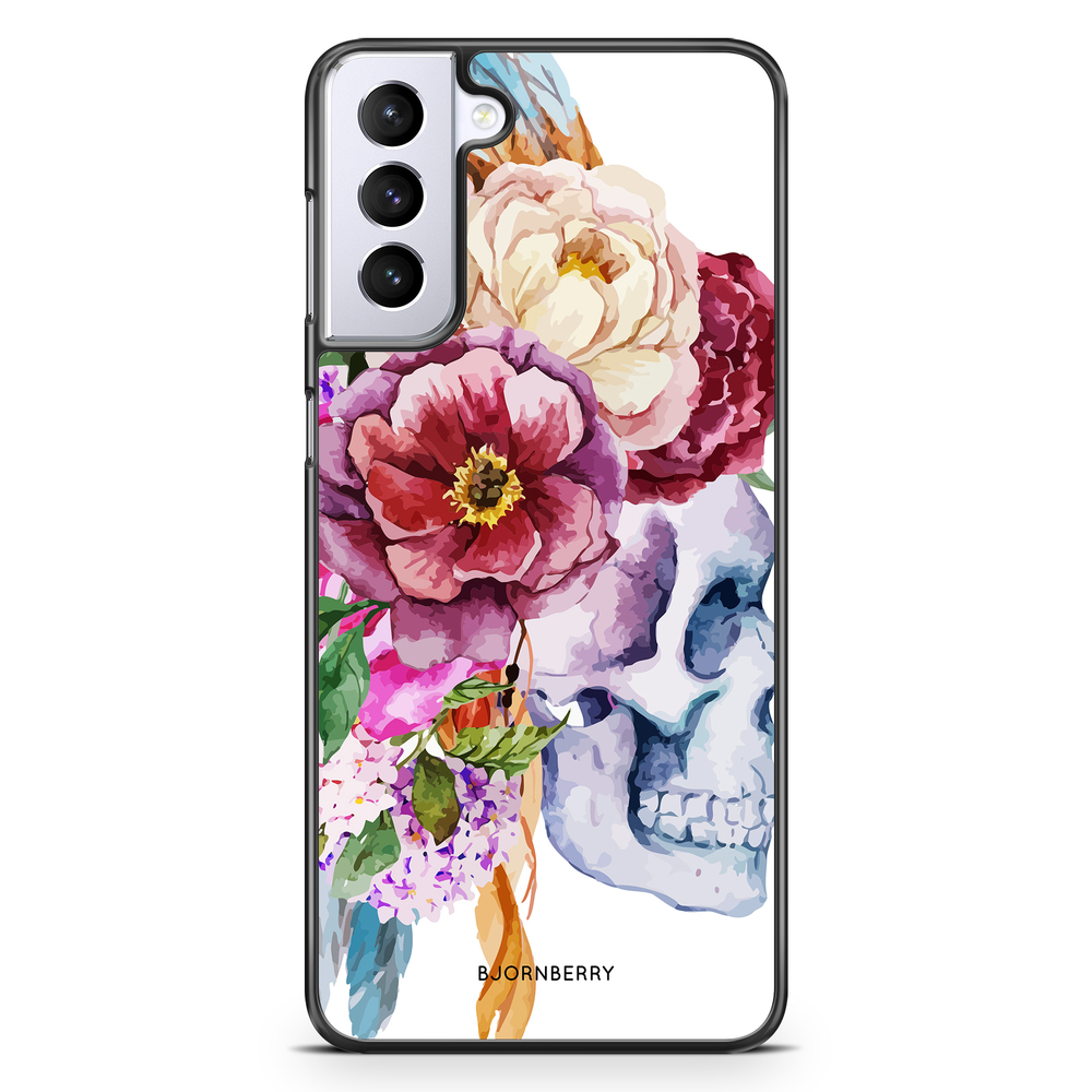 Samsung Galaxy S21 Plus Case - Skull & Flowers