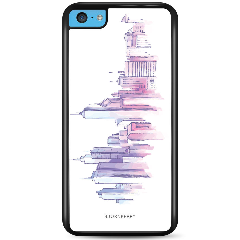 iPhone 5C Case - Watercolor Skyline