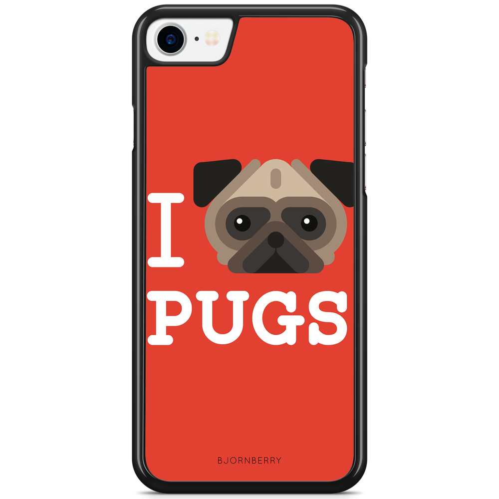 iPhone 8 / iPhone SE (2022/2020) Case - I Love Pugs