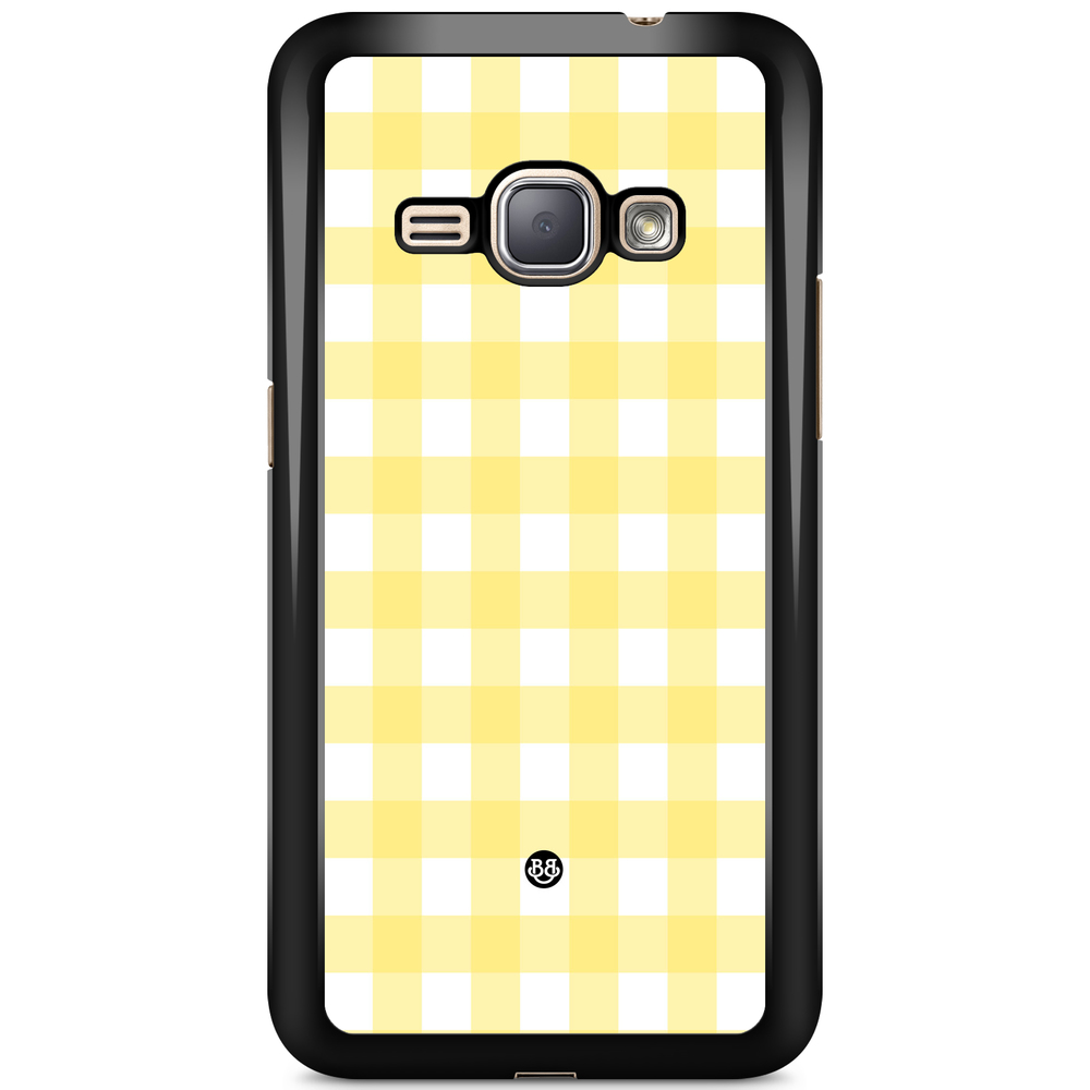 Samsung Galaxy J1 (2016) Case - SUMMER GARDEN - Lemon Check