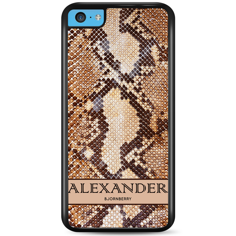 iPhone 5C Case Custom - Brown Snake Name