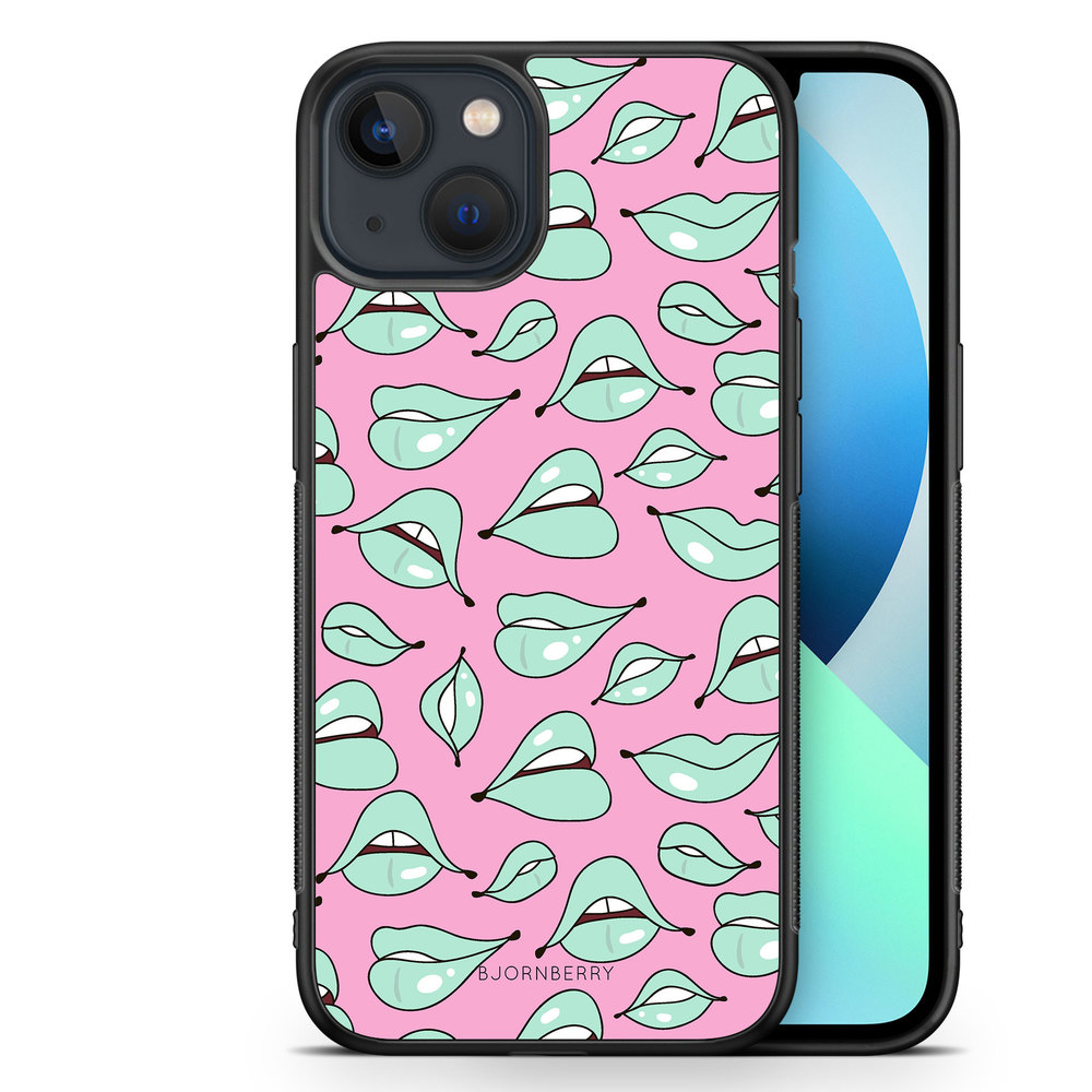 iPhone 13 Mini Case - Green Lips