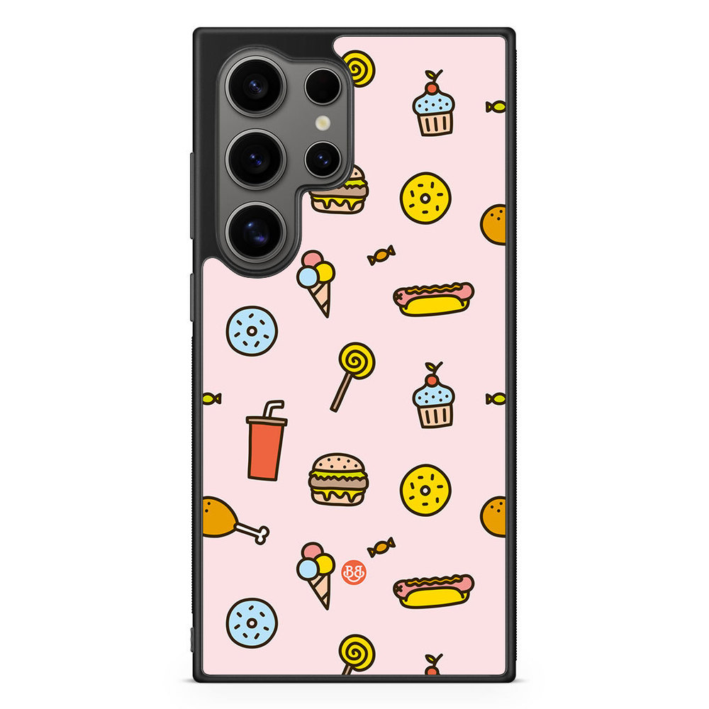Samsung Galaxy S24 Ultra Case - Junk food Pattern