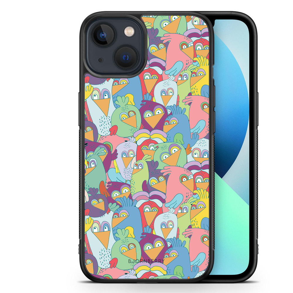 iPhone 13 Mini Case - Cartoon Birds