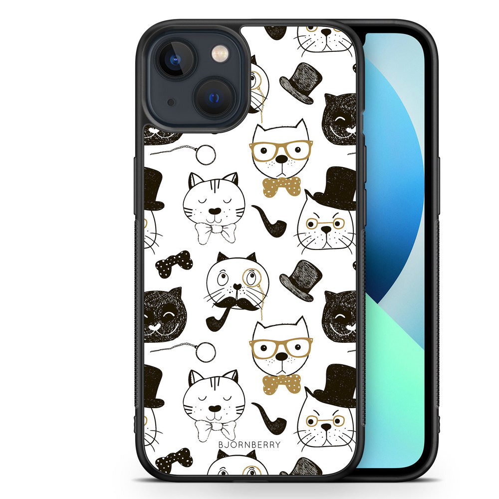 iPhone 13 Mini Case - Cartoon Cats