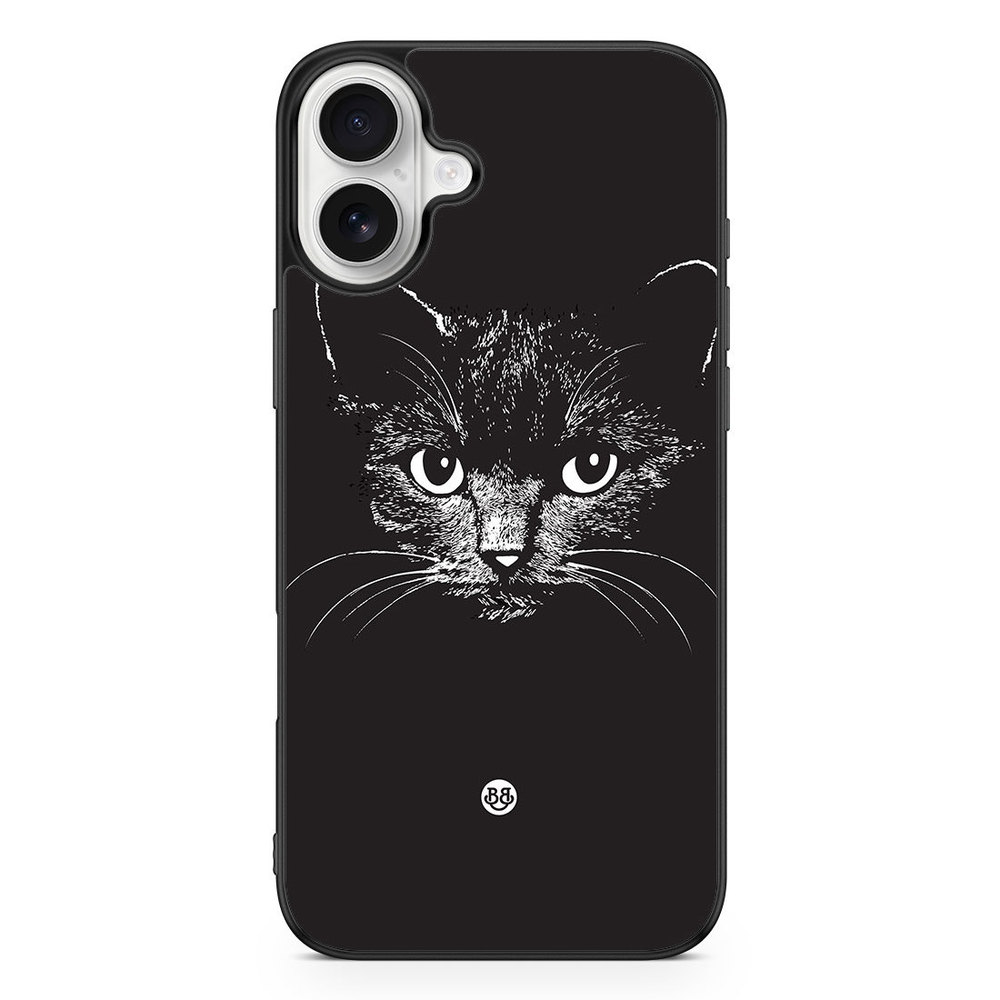 iPhone 16 Plus Case - Black/white cat