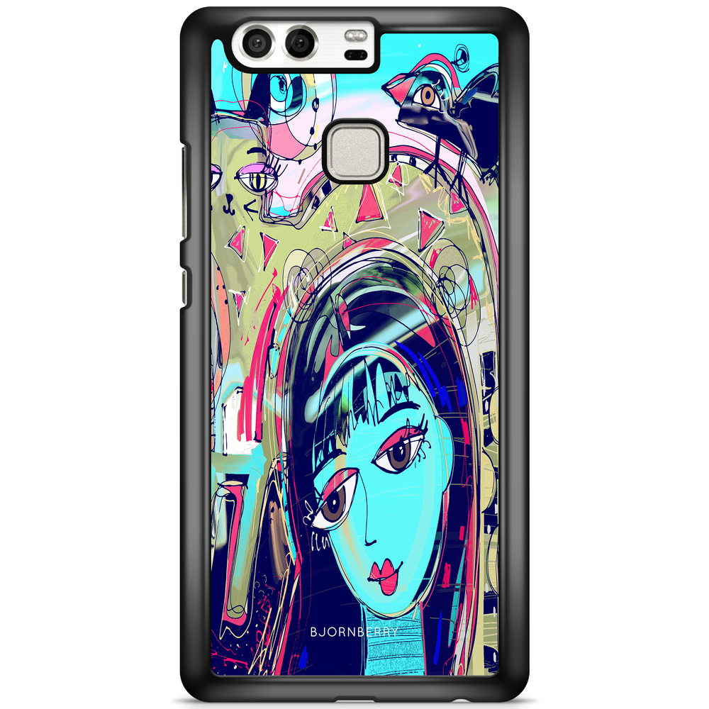 Huawei P9 Case - Abstract Cat