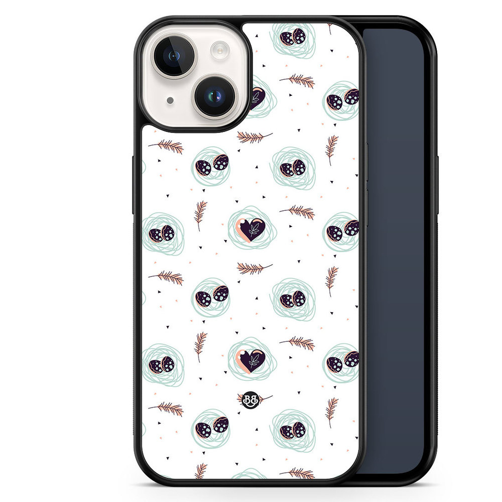 iPhone 14 Case - Eggs and Hearts