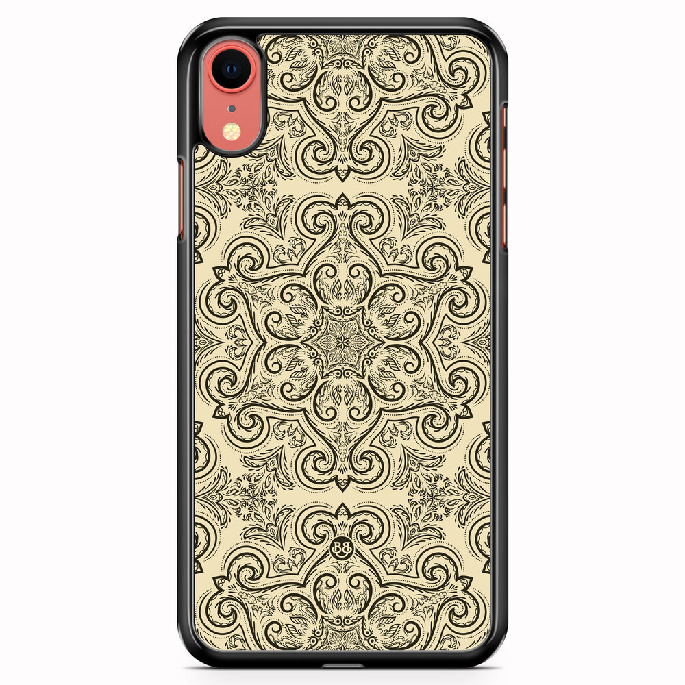 iPhone XR Case - Beige Retro Pattern