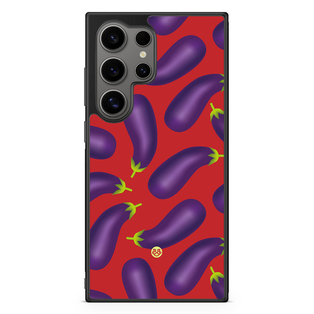 Samsung Galaxy S24 Ultra Case - Eggplant Pattern