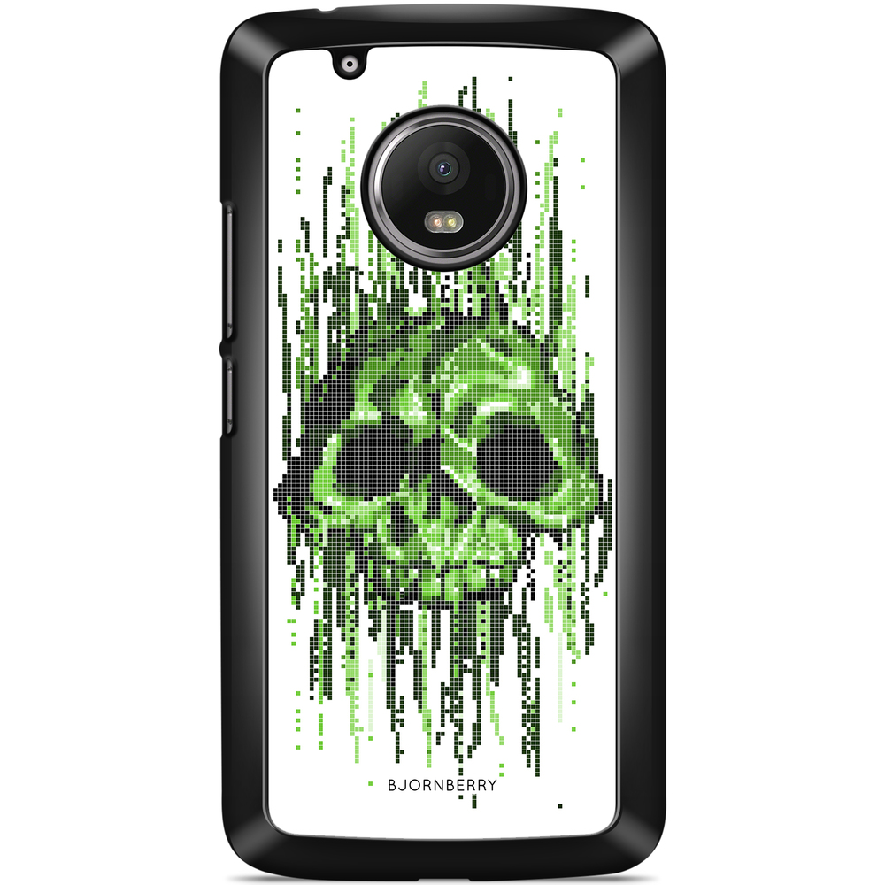Moto G5 Plus Case - Data Virus Skull