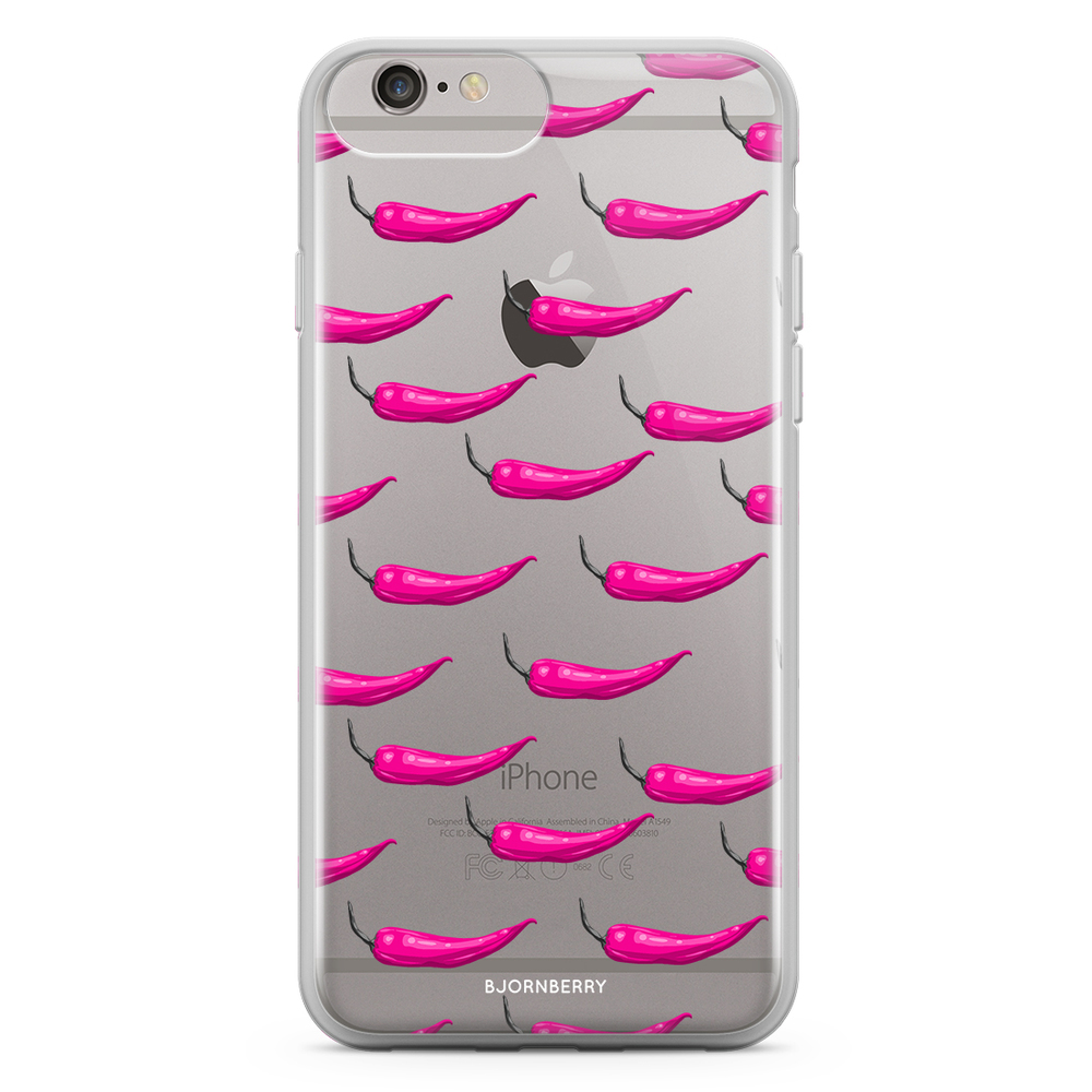 iPhone 6 Plus/6s Plus Fashion Case - Chilli Pattern