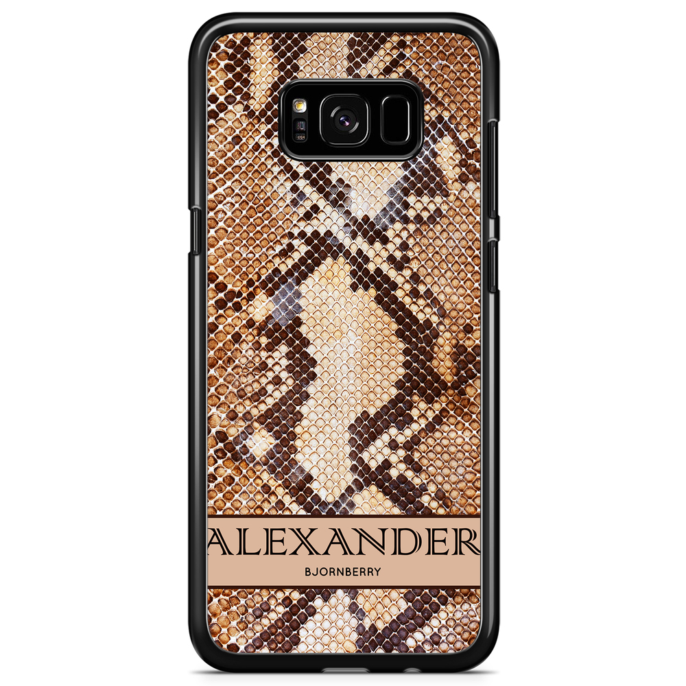 Samsung Galaxy S8 Case Custom - Brown Snake Name