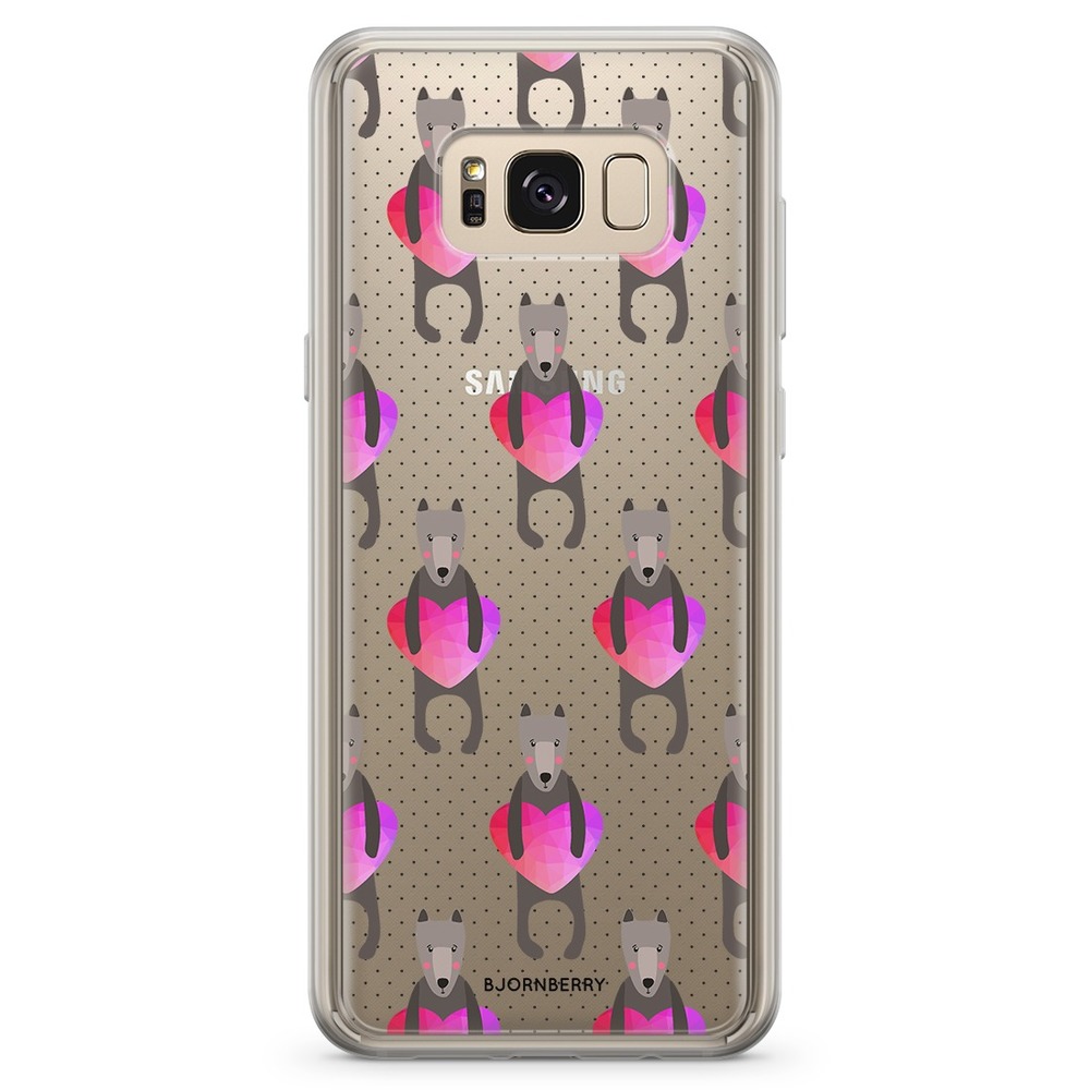 Samsung Galaxy S8 Fashion Case - Dogs & Hearts