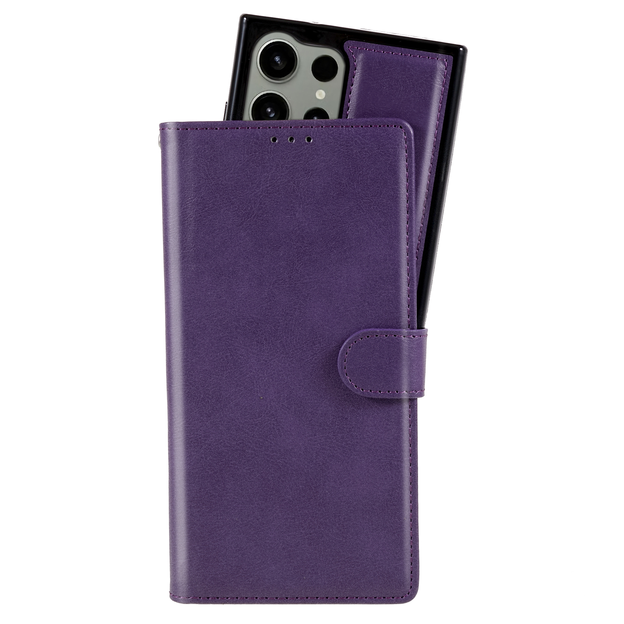 Samsung Galaxy S23 Ultra 5G Magnet Wallet Case - Purple