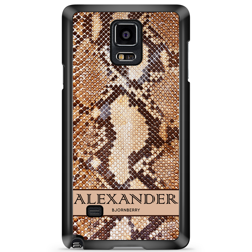 Samsung Galaxy Note 4 Case Custom - Brown Snake Name