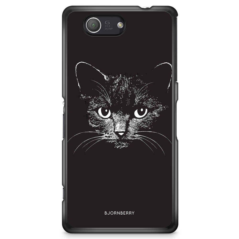 Sony Xperia Z3 Compact Case - Black/White Cat