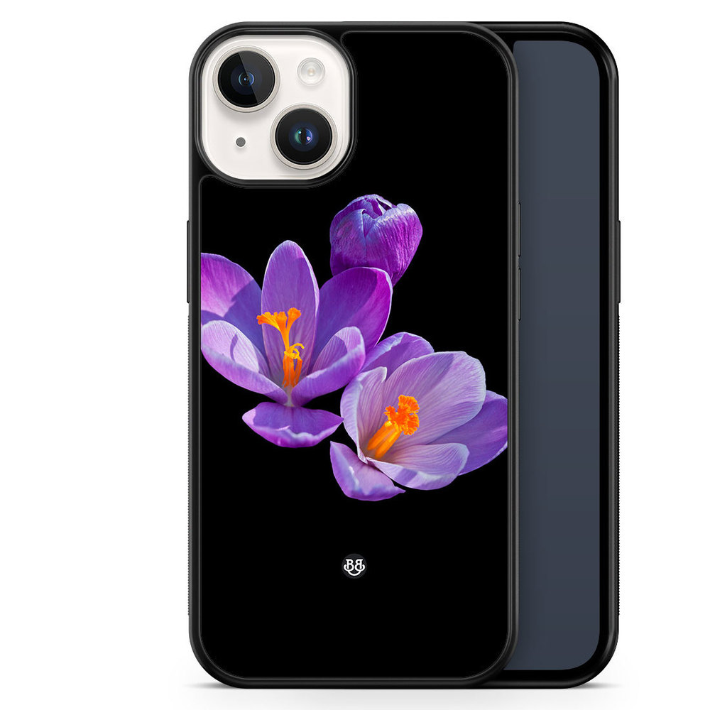iPhone 14 Case - Purple Flowers