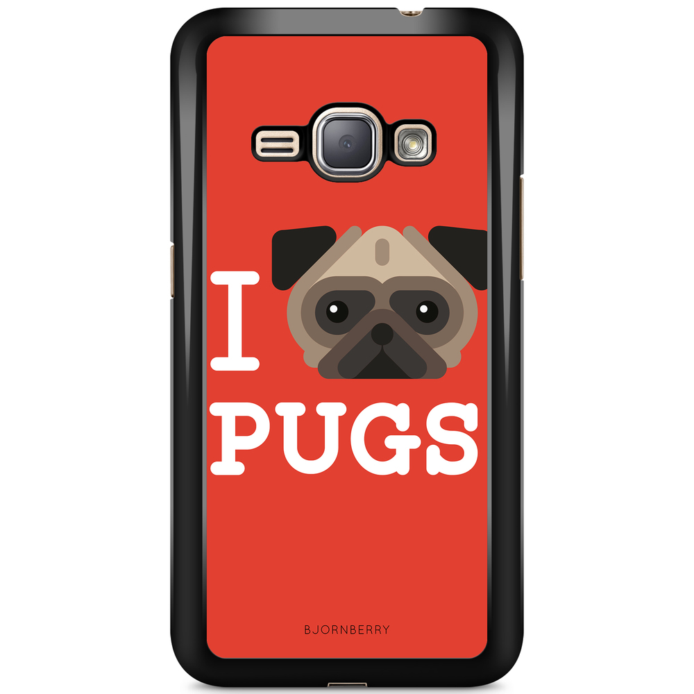 Samsung Galaxy J1 (2016) Case - I Love Pugs
