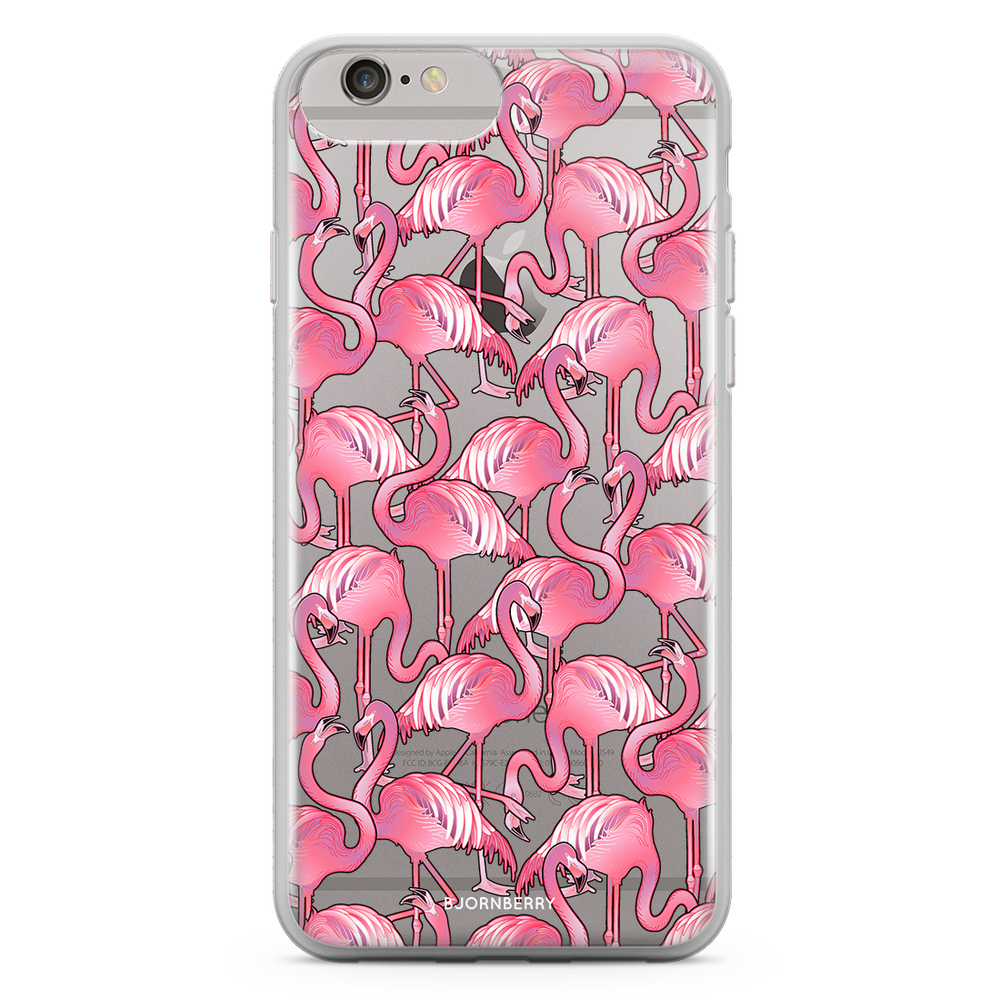 iPhone 6 Plus/6s Plus Fashion Case - Flamingos