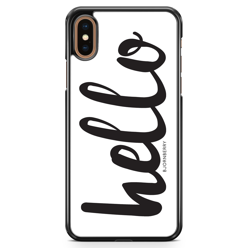 iPhone XS Max Case - Hello Black