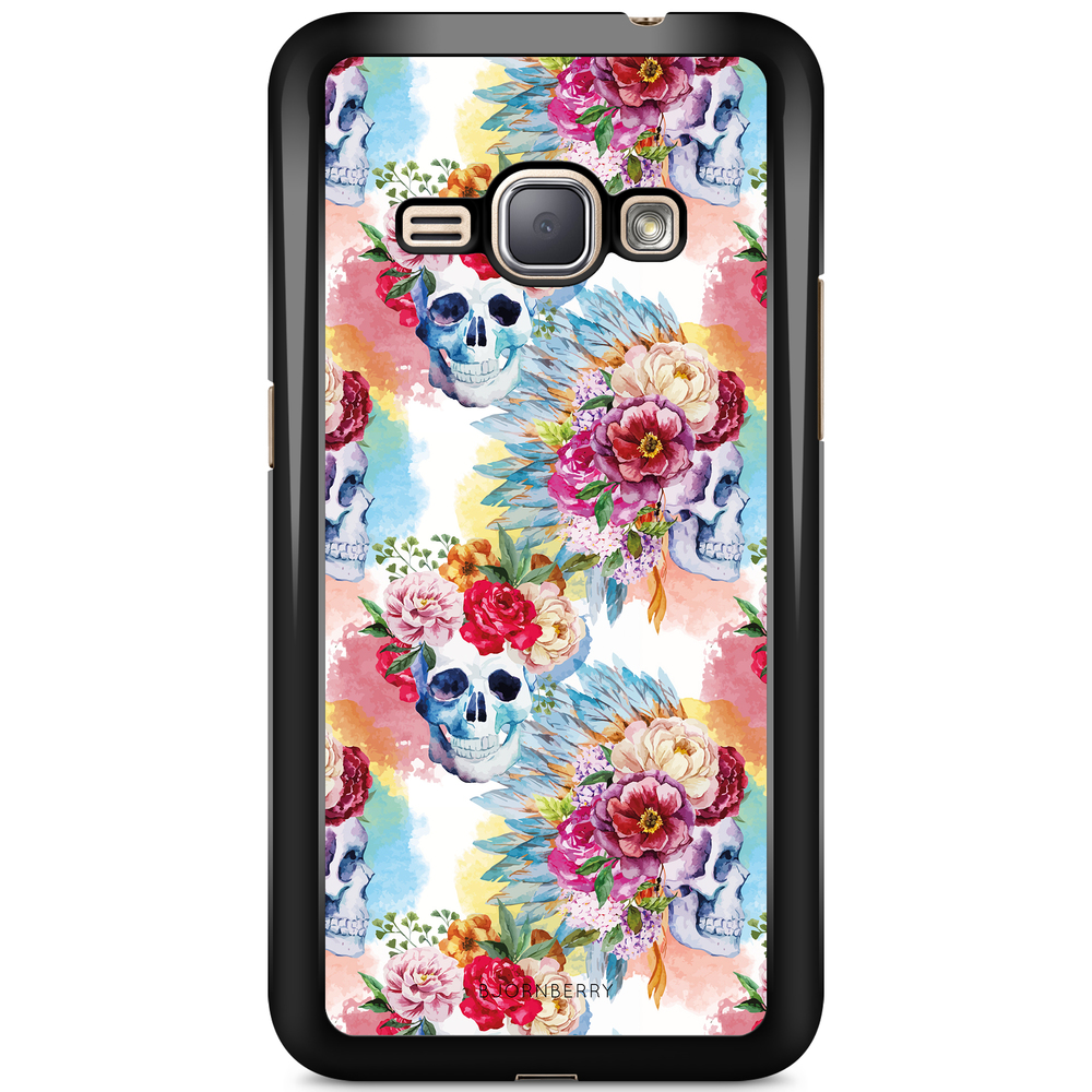 Samsung Galaxy J1 (2016) Case - Skulls And Flowers