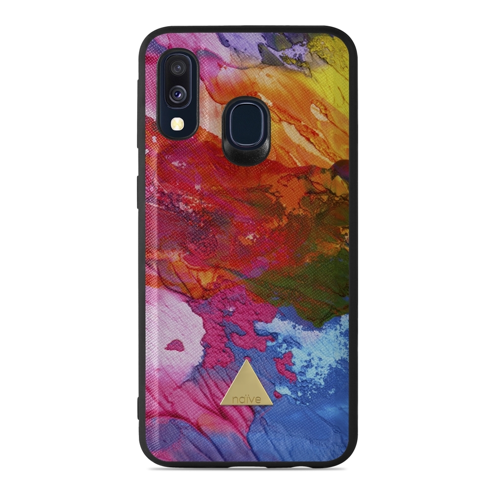Naive Samsung Galaxy A40 (2019) Case - Rainbow Ink