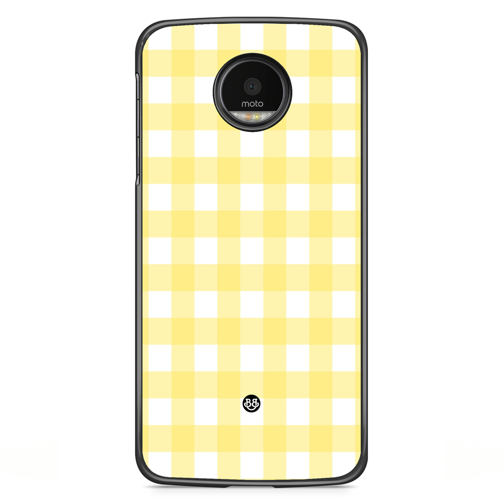 Motorola Moto G5S Plus Case - SUMMER GARDEN - Lemon Check