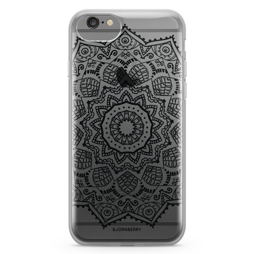 iPhone 6/6s Fashion Case - Black Mandala