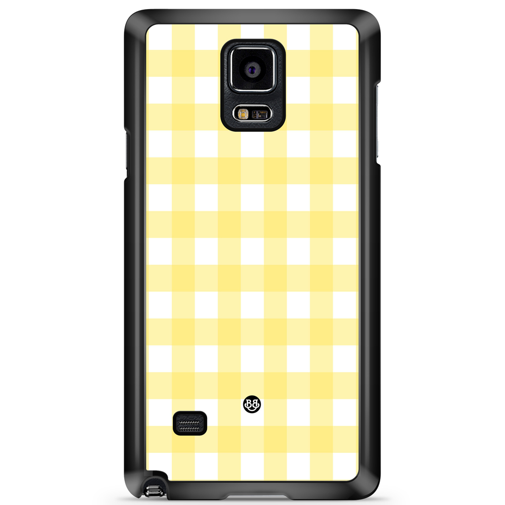 Samsung Galaxy Note 4 Case - SUMMER GARDEN - Lemon Check