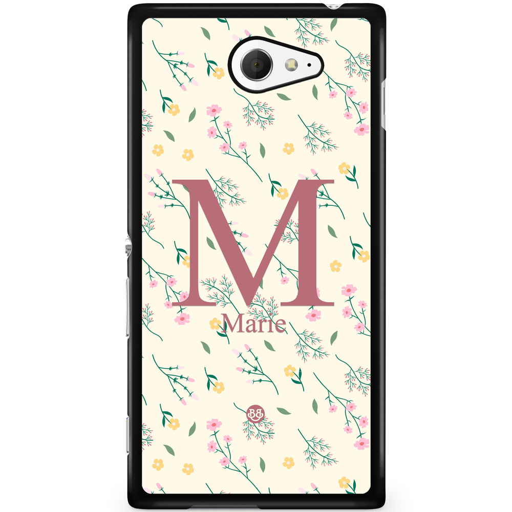 Sony Xperia M2 Aqua Case Custom - AWAKEN - Floral Elegance