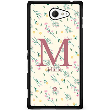 Sony Xperia M2 Aqua Skal Custom - AWAKEN - Floral Elegance