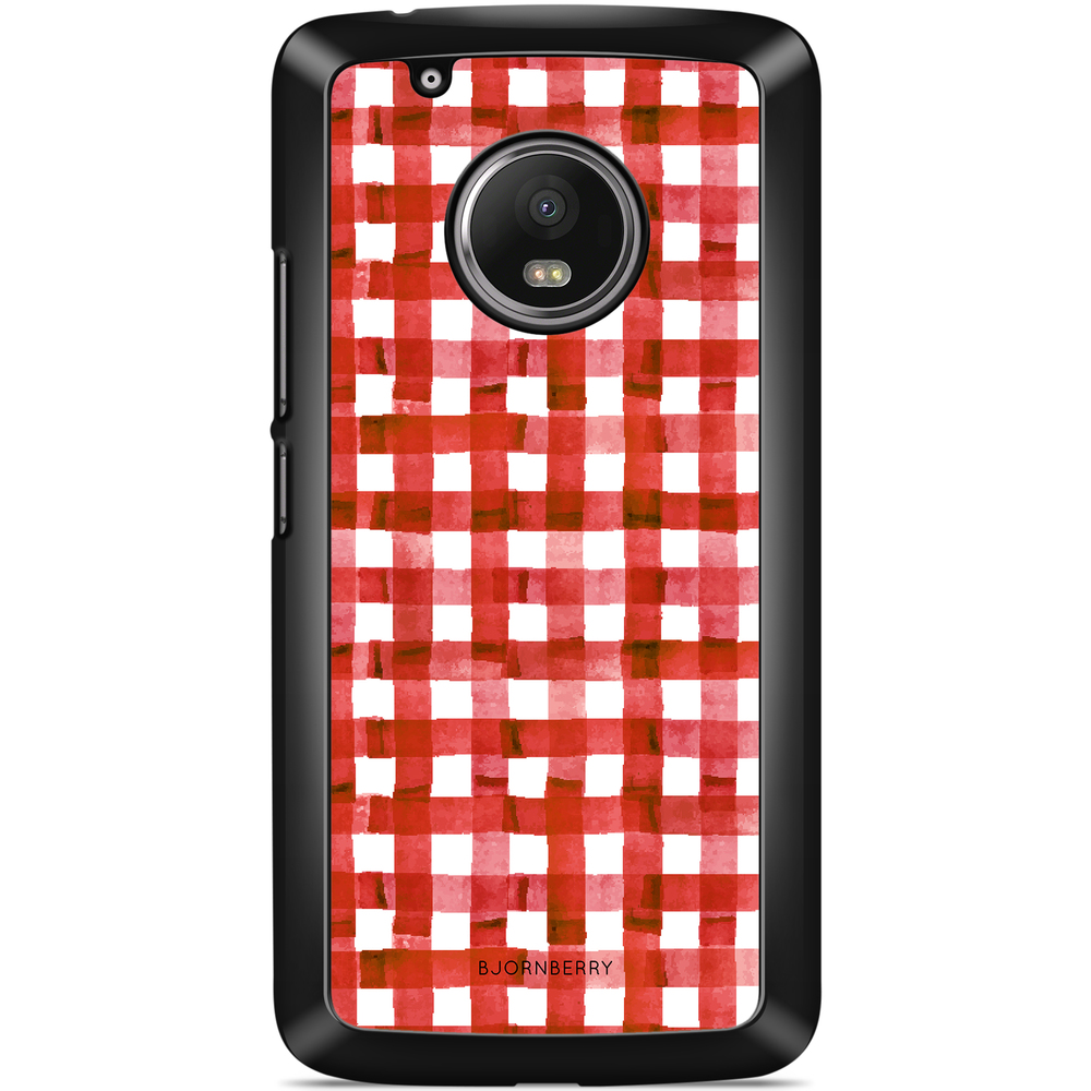 Moto G5 Plus Case - Red Stripes