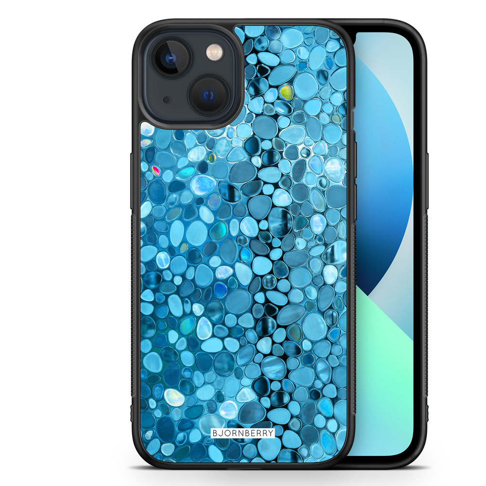 iPhone 13 Mini Case - Stained Glass Blue