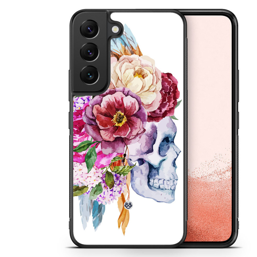 Samsung Galaxy S23 Plus 5G Case - Skull & Flowers